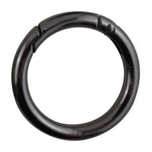 Karabinkrok rund 35mm Gun metal