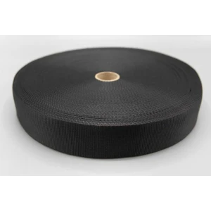 Bånd webbing Pingvin 50mm PES SORT RULL 50m