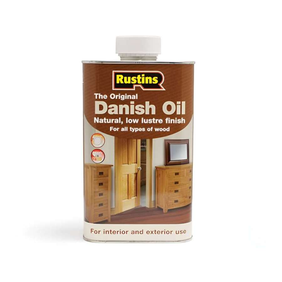 Rustins Danish Oil 250 ml – treolje til møbler og knivskaft