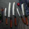 Knivblad Japansk Santoku Knife 7" 178mm hamret stål - Bilde 2