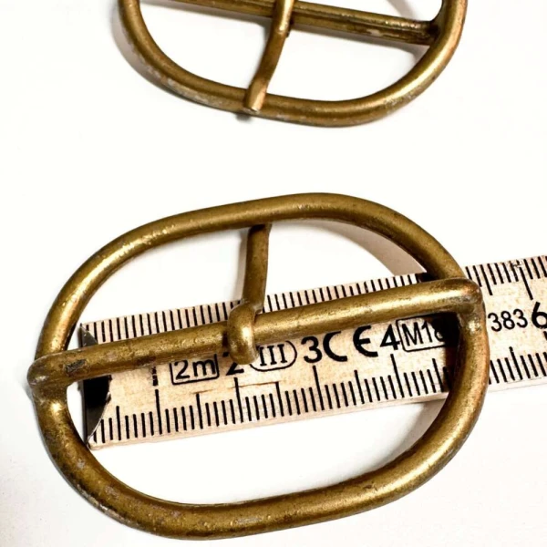 Spenne Oval - Antikk Messing - Bilde 2