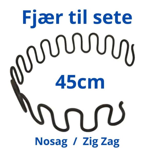 Nosag fjær 45cm 3.8mm setekvalitet sofa stol