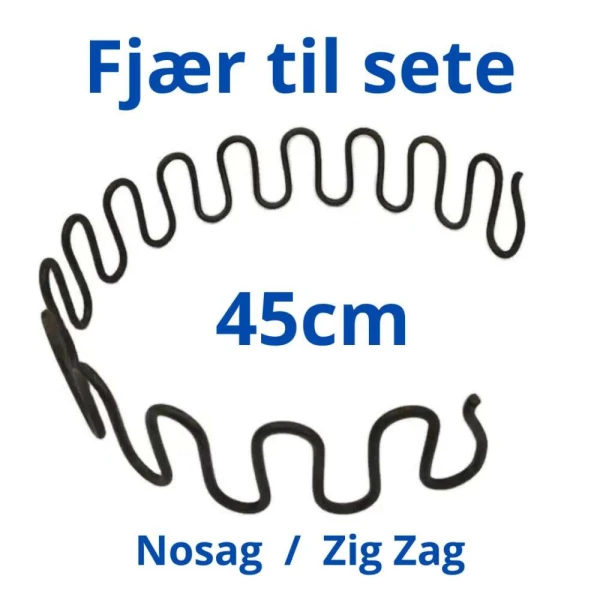 Nosag fjær 45cm 3.8mm setekvalitet sofa stol