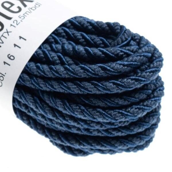 Møbelsnor navy matt/shiny 12,5m