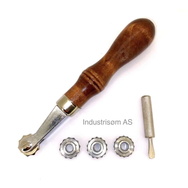 Markeringshjul med 4 hjul - Leather Stitch Spacing Wheel