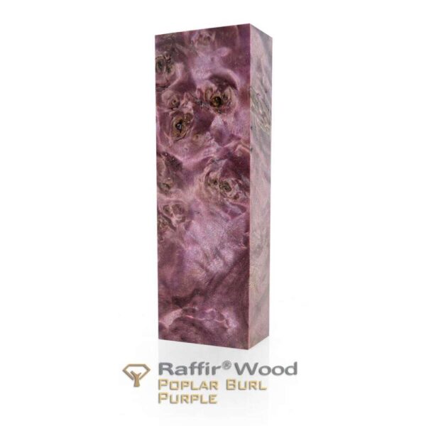 Poplar Burl Purple - Rikule Stabilisert Raffir