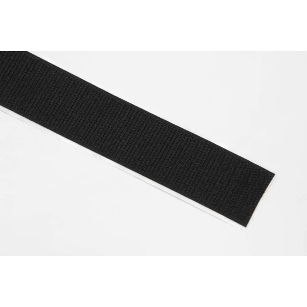 Borrelås 50mm Sort Krok med lim 25meter