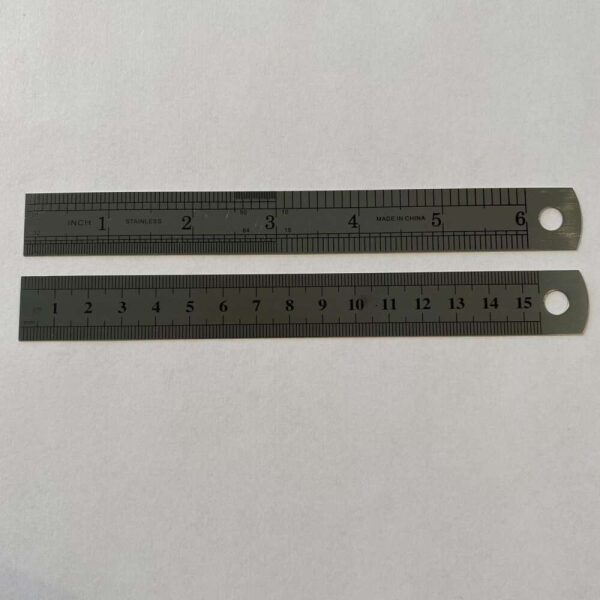 Linjal 15cm - Stainless Steel Ruler