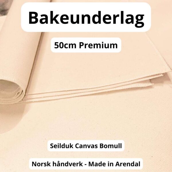 Bakelerret Premium 50x50 Kantsydd Bomull Seilduk