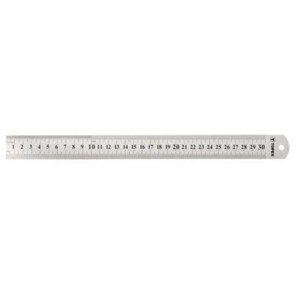 Linjal av stål 30cm Rustfri