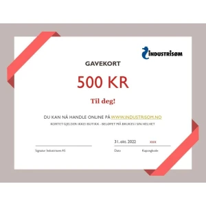 Gavekort 500kr til butikken i Arendal