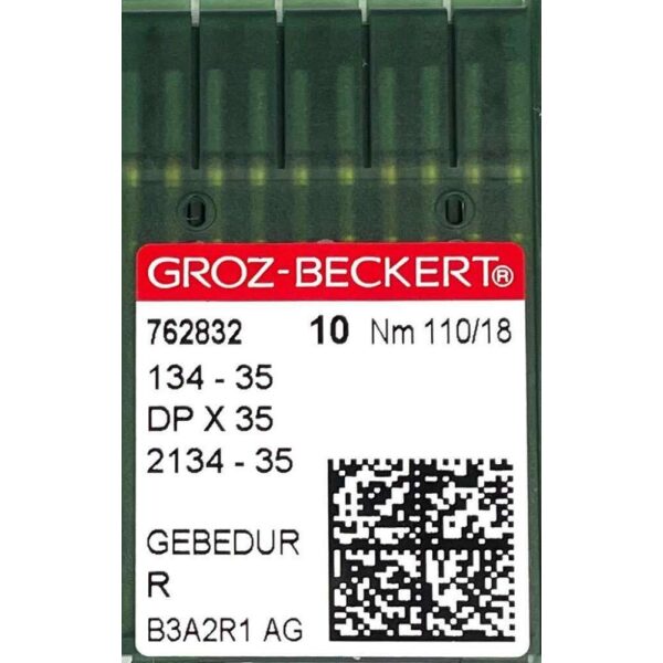 Nål 134-35 R NM110 Size18 DPx35 Groz-Beckert 10pk - Bilde 2