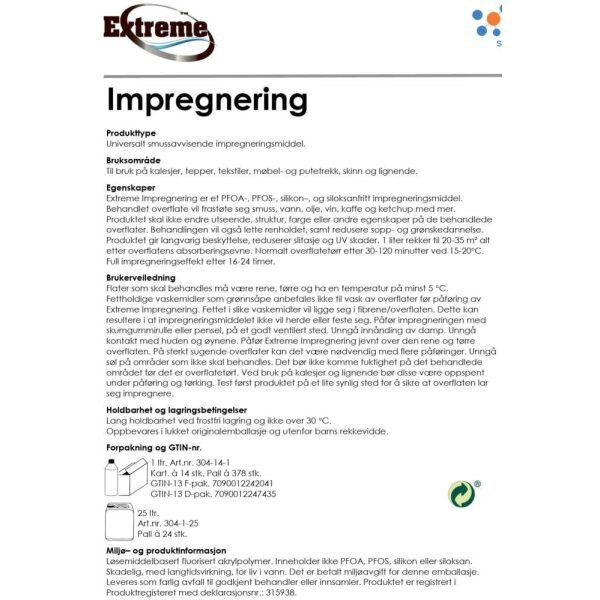 Extreme Impregnering 1 liter - Bilde 3
