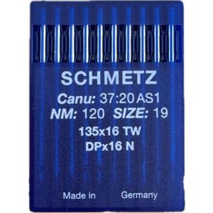 Nål 135x16 TW NM120 Size19 DPx16 N LL Skjærspiss 10pk