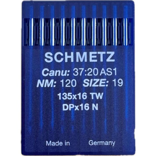 Nål 135x16 TW NM120 Size19 DPx16 N LL Skjærspiss 10pk