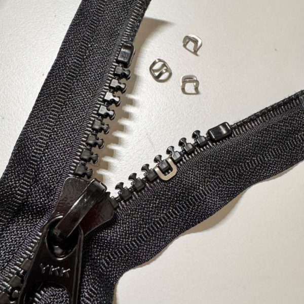 Stopper YKK 9mm metal blanke 100stk - Bilde 3