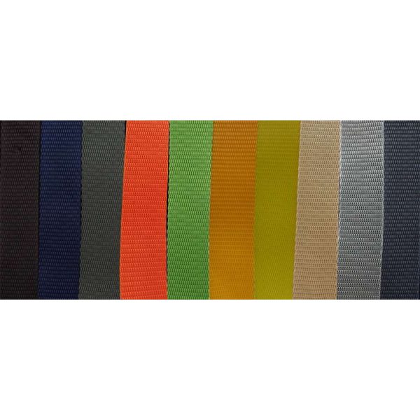 Bånd PP 25mm Webbing Nylongjord 100m RULL - Flere farger