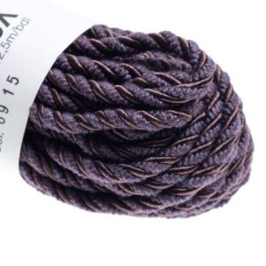 Møbelsnor lilla matt/shiny 12,5m