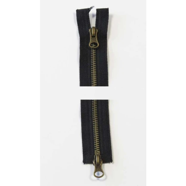 Glidelås 6mm 2-veis 70cm sort
