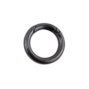 Karabinkrok rund 16mm Gun metal
