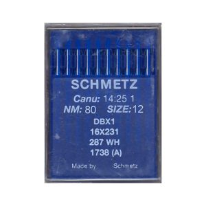 Nål 1738 A DBx1 NM80 SIZE12 16x231 287 WH Schmetz 10pk