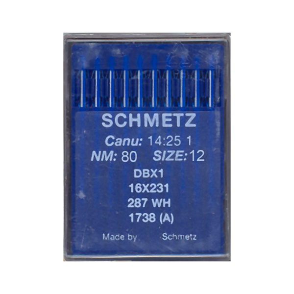 Nål 1738 A DBx1 NM80 SIZE12 16x231 287 WH Schmetz 10pk