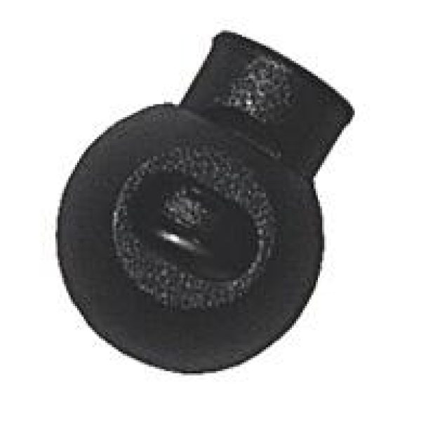 Snørelås C Svart - Stopper for snor 3mm