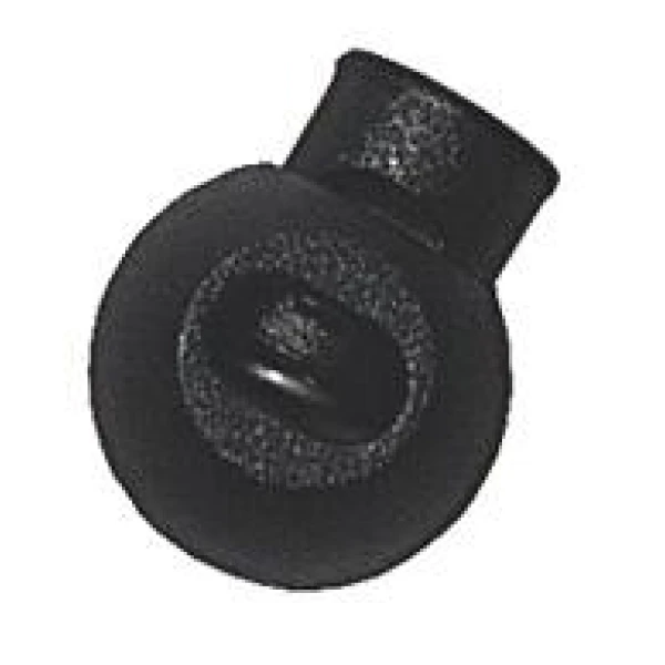 Snørelås C Svart - Stopper for snor 3mm