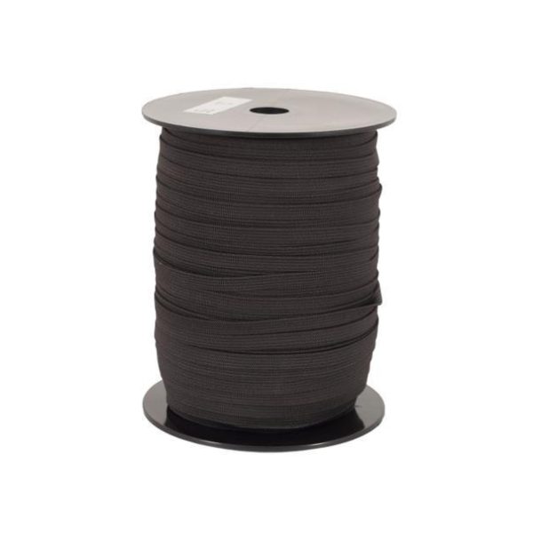 Strikk 7mm Flat Svart 150m