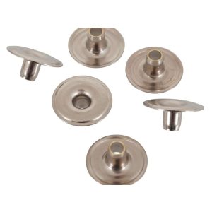 Trykknapp 15,5mm Auto Del 4 Rivet-Nitte nikkel 1000stk