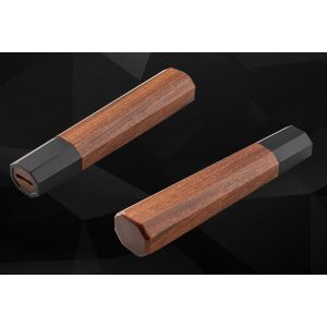 Skaft Mkuruti Wood & svart holk - til japansk kokkekniv