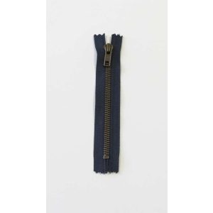 Glidelås 6mm ikke delbar metall 18cm