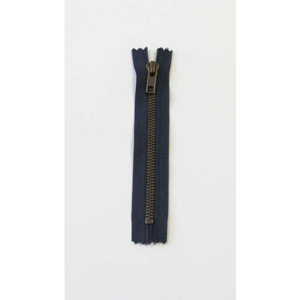 Glidelås 6mm ikke delbar metall 18cm
