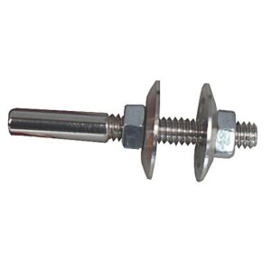 Spindel 6mm med muttere & skiver for poleringsskiver