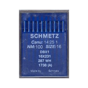 Nål 1738 A DBx1 NM100 SIZE16 16x231 287 WH Schmetz 10pk