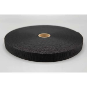 Bånd webbing Pingvin 25mm PES SORT RULL 50m