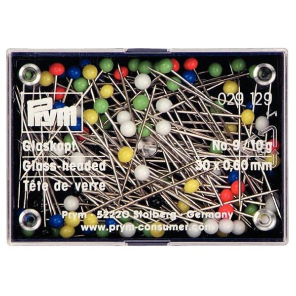 Glasshode knappenåler No. 9/10g 30x0,6mm