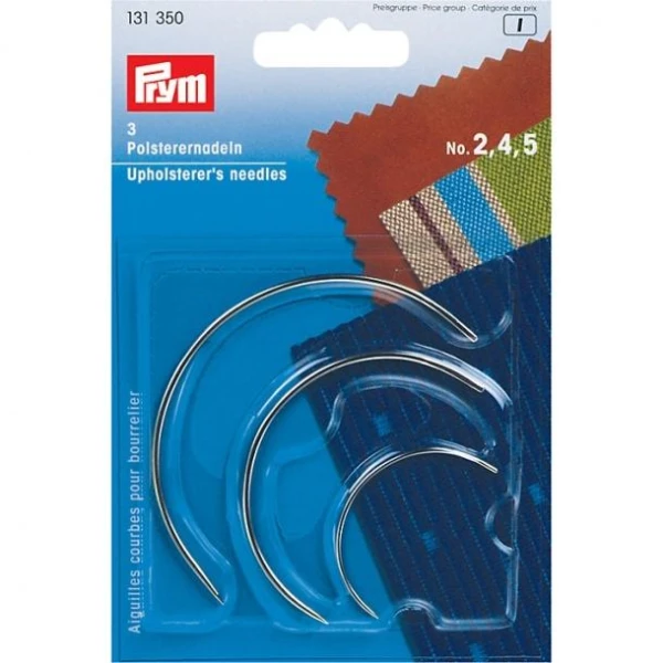 Møbelnåler kroknål krum No2,4,5 Prym
