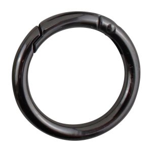 Karabinkrok rund 35mm Gun metal
