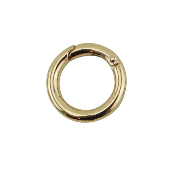 Karabinkrok rund 16mm Messing