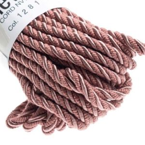Møbelsnor rosa matt/shiny 12,5m