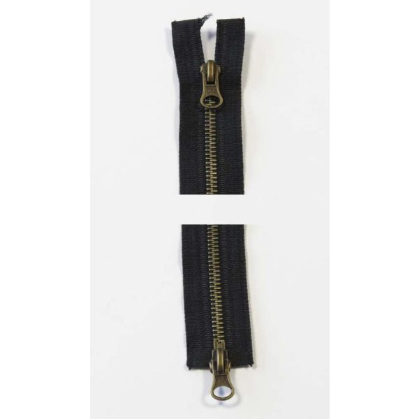 Glidelås 6mm 2-veis 90cm sort