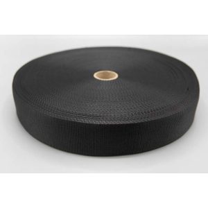 Bånd webbing Pingvin 50mm PES SORT RULL 50m