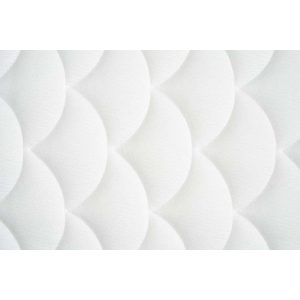 Madrasstrekk vattert Bari 220 cm pr m - Vask 60C- Hvit