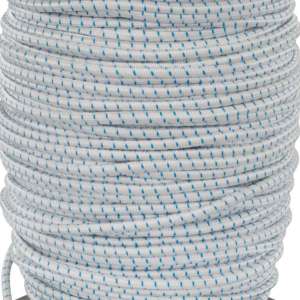 Strikk 4mm Rund Hvit Gummiline 100meter