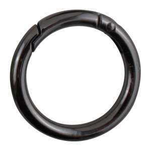 Karabinkrok rund 35mm Gun metal
