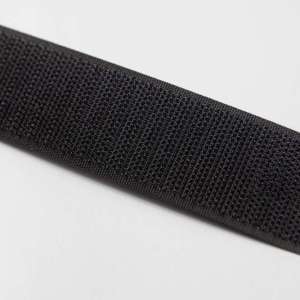 Borrelås Premium 25mm Krok/Hard sort 25meter