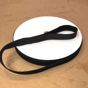 Borrelås Magic 25mm svart metervare*