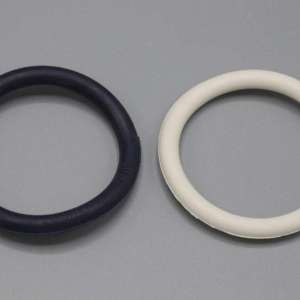 Strikk rund - kalesjestropp hvit 10 stk.