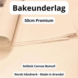 Bakelerret Premium 50x50 Kantsydd Bomull Seilduk